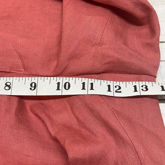 Lauren Ralph Lauren Men Flat Front Pants Red 100% Linen Size 38W(actual 37x 32L) - Picture 8 of 9